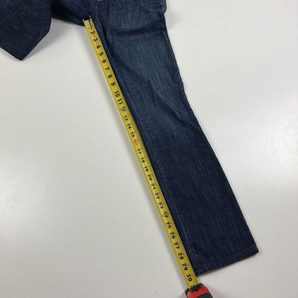 Robin's Jean Size 26 Gold Trim Wing Straight Dark Wash Women's Skinny Jeans - Picture 4 of 12